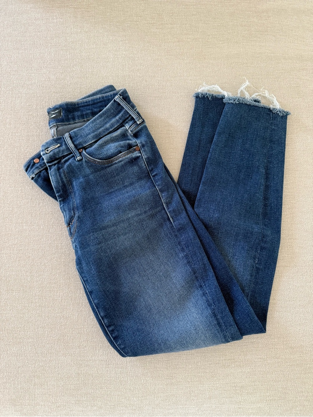 Mother Denim The Looker Ankle Fray Jeans - Size 26